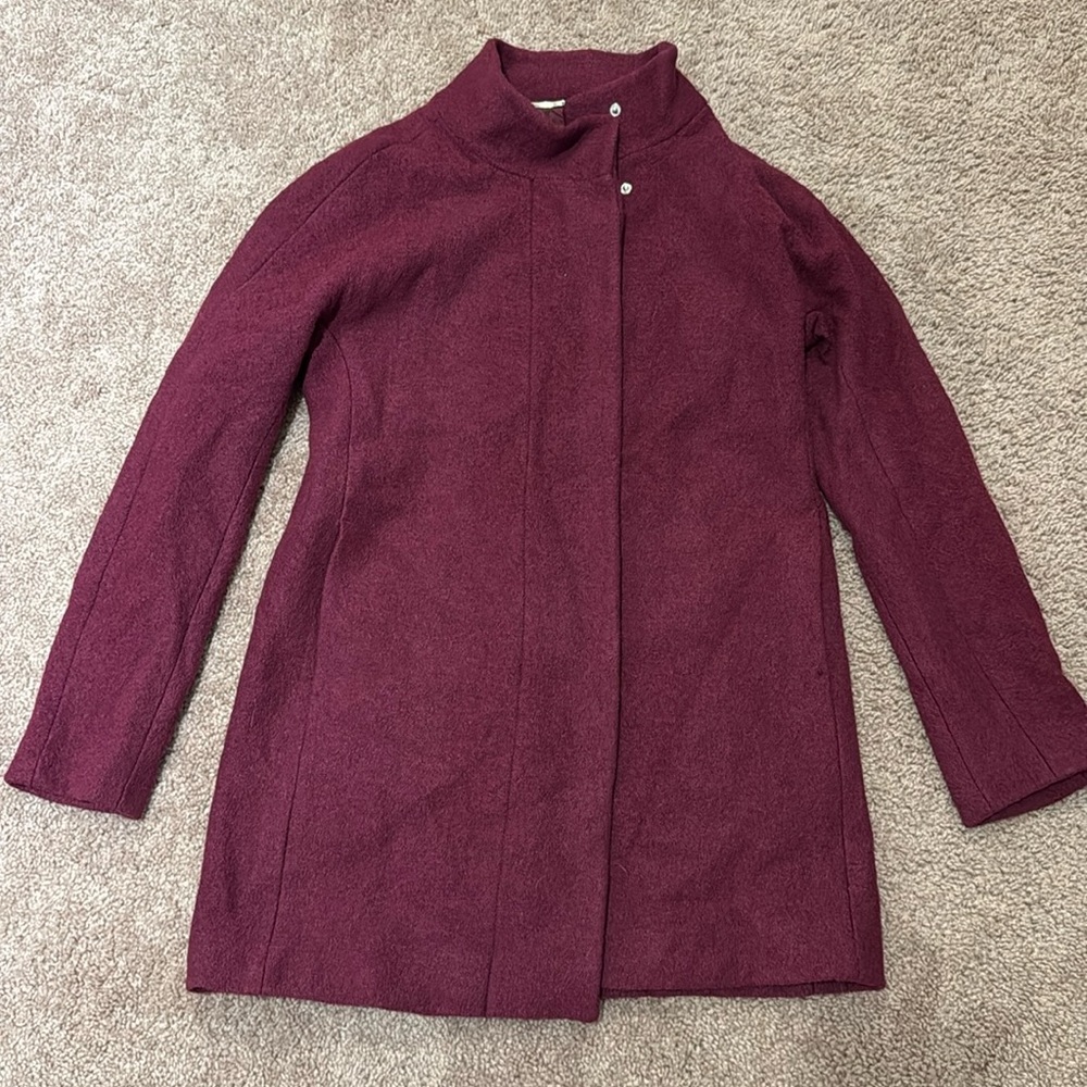 Express Women's Burgundy Coat